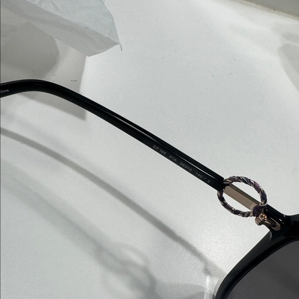 Emilio Pucci Black Oversized Cat-Eye Sunglasses